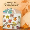 Dhsupfcn Autumn Maple Leaf Canvas Tote Bag, Fall Reusable Cotton