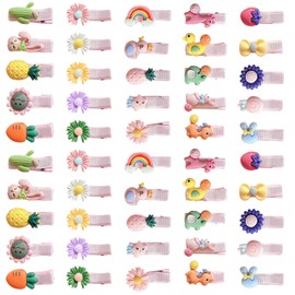 50 Pieces Kids Hair Clips Mini Hair Clips Cute Hair Clips Colorful Girls Hair Clips Creative Hair Accessories Hair Accessories