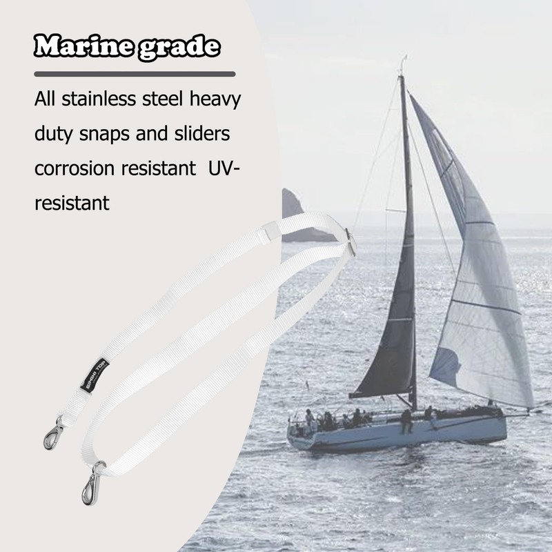 Adjustable Bimini Top Straps from 24" - 60",Marine Awning Webbing
