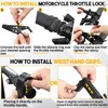 Tallew Motorcycle Cruise Control, Include 2 Pcs Wrist Hand Grips,