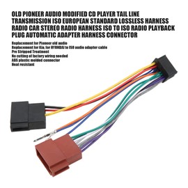 EBTOOLS ISO Radio Wiring Harness Adapter Car Stereo Radio Wire Harness Connector Replacement for Pioneer Old Audio for Kia for HYUNDAI