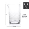 Viski Cocktail Mixing Glass 17 Oz. Crystal Pitcher Thick Base