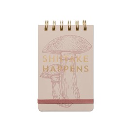 Designworks Ink Shitake Happens Spiral Bound Notepad Small Spiral Bound Notepad 3.5 x 5.7 inch Aesthetic Desk Accessories and Funny Office Supplies for School, Office and Small Business