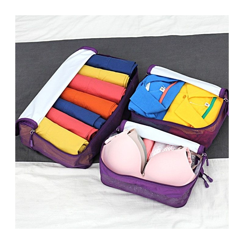 롤리키드 20-Inch Cabin Luggage Organizer, 24/28-Inch Baggage Travel 5-Piece Travel