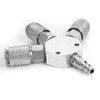 3-Way Compressed Air Distributor Pneumatic Connection, 1/4 Inch F-NPT Air