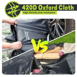 Lorugred Garden Furniture Covers Waterproof,150X90X74cm Outdoor Rattan Furniture Cover,420D Oxford Fabric Patio Table and Chair Set Covers with Air Vent,Windproof Rectangle Sofa Cover