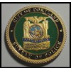 Portland Police Department Colorized Challenge Art Coin
