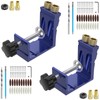 VMBQRTI 94 Pcs Pocket Hole Jig Kit – Adjustable 15°
