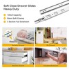 goldenwarm 1 Pair Soft Close Drawer Slides 14 Inch –
