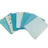 7pcs DIY patchwork cotton fabric in squares, cotton cloth, package