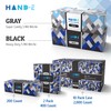 Hand-E Touch Disposable Black Nitrile Gloves X Small 100 Count