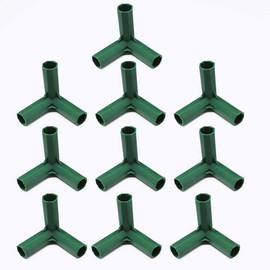 3-Way Corner Frame Connectors, Heavy Duty Gardening Framework Building Connectors, 16mm Plastic Greenhouse Frame Furniture Connectors, Pack of 10