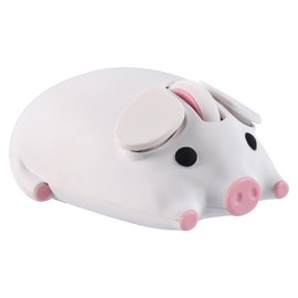 Wireless Bluetooth Mouse, Dual Mode(Bluetooth & 2.4G USB) Cute Little Pig Computer Mouse with 1*AA Battery (Not Included),1200DPI Wireless Bluetooth Mouse for PC Laptop Computer Kids Gift (White)