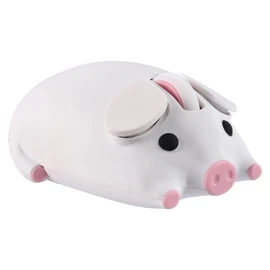 Wireless Bluetooth Mouse, Dual Mode(Bluetooth & 2.4G USB) Cute Little Pig Computer Mouse with 1*AA Battery (Not Included),1200DPI Wireless Bluetooth Mouse for PC Laptop Computer Kids Gift (White)
