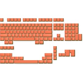 Ranked Teclas Premium en Blanco  PBT de 1,4 mm de Espesor  Perfil de Cherry para Teclado Mecánico (Coral, 139 Teclas)