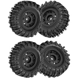 RCHuiWow 1.0 Beadlock RC Ruedas y neumáticos para neumáticos 1/18 Trx4m 1/24 Axia1 SCX9,1 pulgadas Beadlock Ruedas 1.0 Beadlock Neumáticos RC de goma suave, estilo C