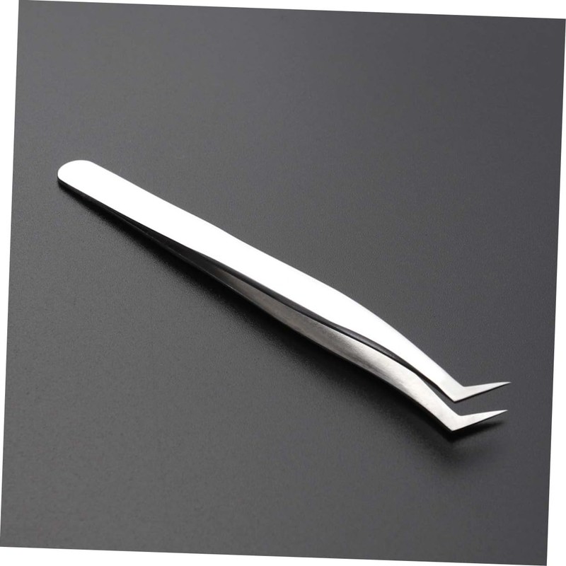 Healeved Stainless Steel Eyelash Grafting Tweezer Applicator Tool Precision Clip