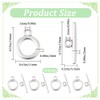 SUNNYCLUE 1 Box 100 Sets Toggle Clasps Silver Clasp Toggle