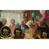 60Pcs 40th Birthday Party Supplies 40th Birthday Plates Napkins Forks
