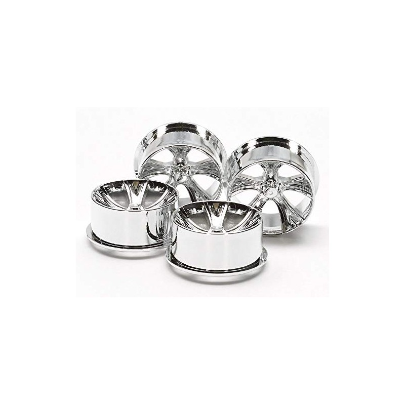 A-spoke wheel for low height tires (silver plated) mini 4WD