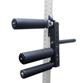 Leg Curl and Extension Rack Attachment - Versatile Gym Equipment for Targeted Lower Body WorkoutsColor: Black for 25MM weight plates, Size: For 1 inch/25mm /26MM hole diameter