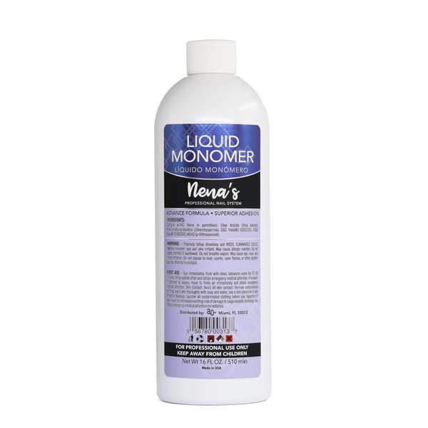 Professional Liquid Monomer by Nena's 16 fl oz, Advanced GlamourShield