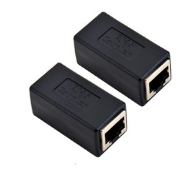 RJ45 Coupler Ethernet Connectors Interface Cat 7 Cat6 Cat5 Cat5e RJ45 8P8C Network Keystone Jack In-Line Coupler Ideal for Extending the Ethernet Cables