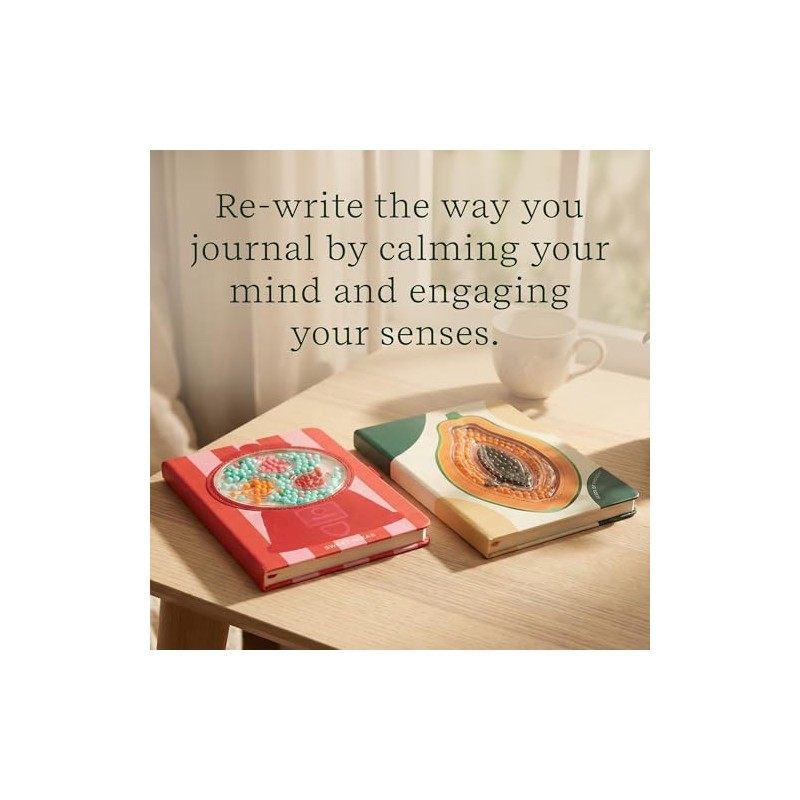 Lifelines Sensory Bead Journals, Papaya & Gumball 2 Pack Set