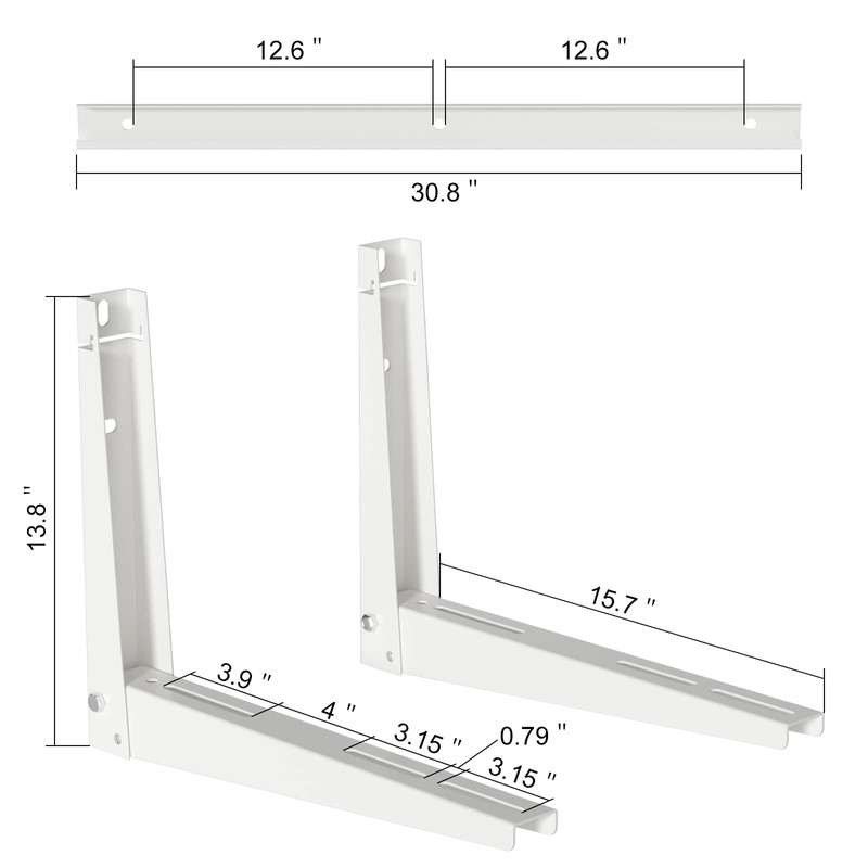 Outdoor Wall Mounting Bracket for Ductless Mini Split Air Conditioners