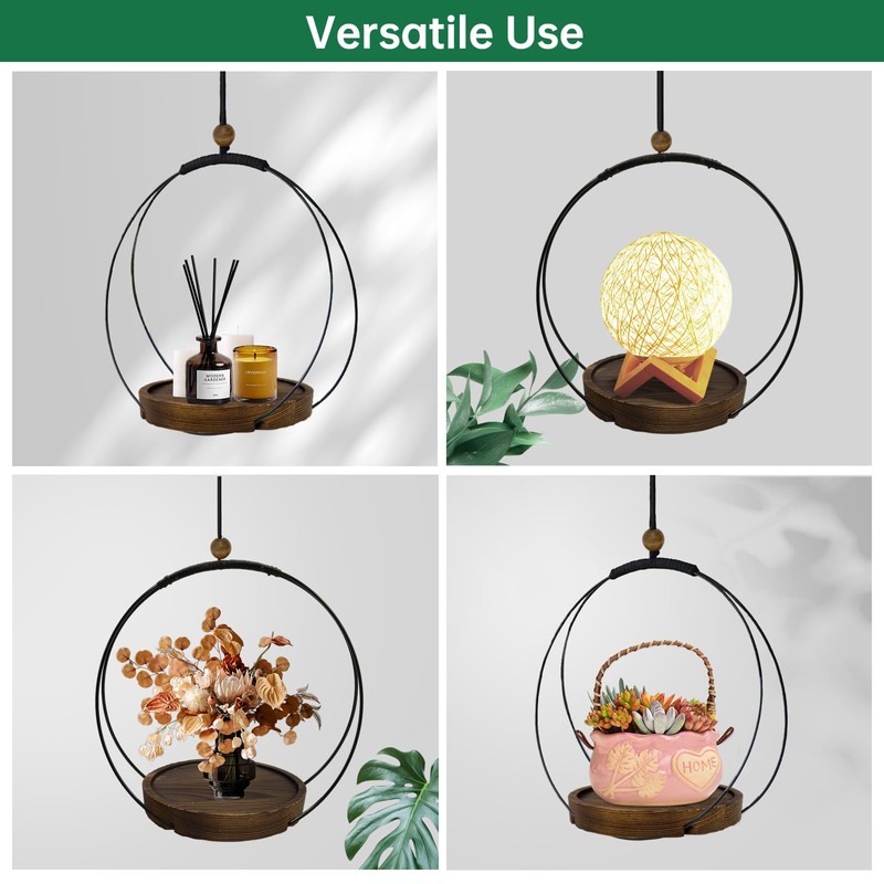 hismocal Hanging Planter for Indoor Plants, Plant Hanger with Sturdy