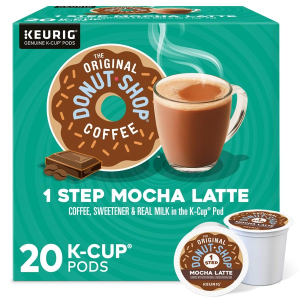 The Original Donut Shop Mocha Latte, Single-Serve Keurig K-Cup Pods,