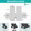 Easy-Going Waterproof Recliner Loveseat Sofa Cover with Pocket, 1-Piece Reversible