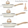 ESLITE LIFE Nonstick Ceramic Frying Pans Skillets Set with Lids,
