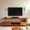 YEXEXINM 2 Pack 7 Tier Wall Shelf Unit 43" White
