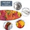 Round Fitted Tablecloths, Autumn Maple Leaves Elastic Edge Table Cover,