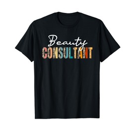 Beauty Consultant Leopard Pattern Outfit Make Up Lover T-Shirt