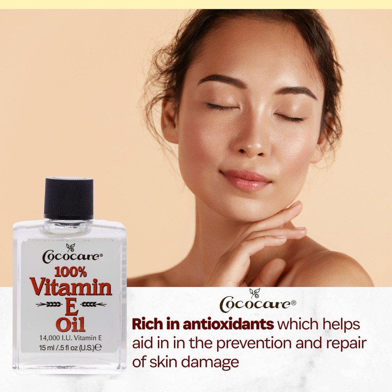 COCOCARE 100% Vitamin E Oil, 14000 I.U., 0.5 Fl Oz