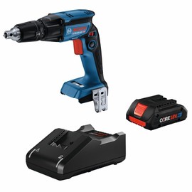 BOSCH GTB18V-45B15-RT 18V Brushless 1/4 In. Hex Screwgun Kit with (1) CORE18V 4 Ah Advanced Power Battery (Renewed)