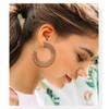 Rattan Earrings Statement Hoop Earrings for Women Straw Earrings Woven