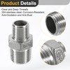 sourcing map 4Pcs PT1/2 x PT3/8 304 Stainless Steel Pipe