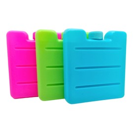 Pack of 3 - Freezer Blocks 8cm Ice Brick For Cool Box Lunch Box Bag Camping Picnic Travel Caravan