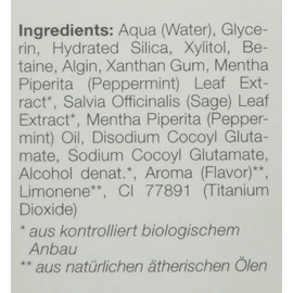 LOGODENT Naturkosmetik NATURWEIß Pfefferminz Zahncreme, Sanfte Aufhellung der Zähne, Schutz des Zahnschmelzes, Natürliches Weiß, Vegan, 75ml