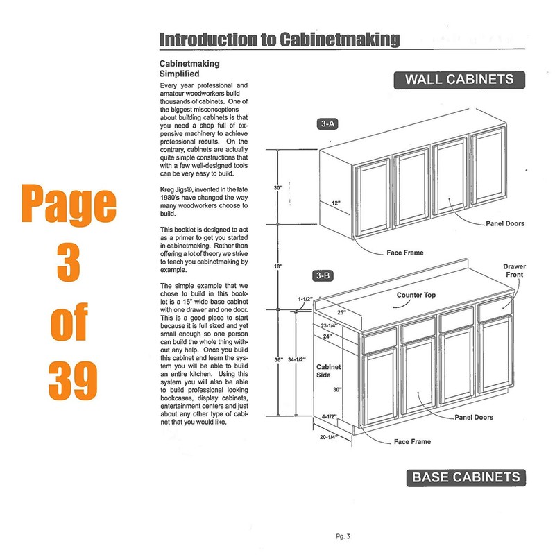 Kreg MD-CAB01 Cabinetmaking Booklet