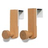 MDFAYE Over The Cabinets Hooks Coat Robe Towel Holder Door