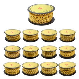 A~M Cable Marker Number, SRJQXH 13 Pieces 4 mm² Cable Marking Letters, Tube Cable Marking Approx. 160 Capsules per Piece, Wire Diameter up to 6 mm, Not Easy to Fall Off, Suitable for Cables