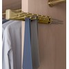 15-Hook Designer Wardrobe Reversible Closet Belt Rack with 11.22 Inch