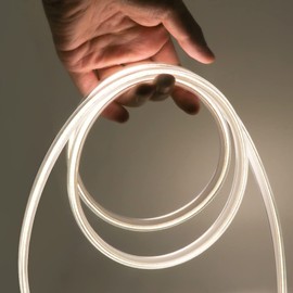 KISUFU LED Light Strip with switch,AC 220V LED High Voltage Rope Light,360 LEDs/m IP65 Waterproof Flexible Cob Light Strip,50CM Cuttable,Suitable for Outdoor and Indoor Lighting (8m, Natural White)