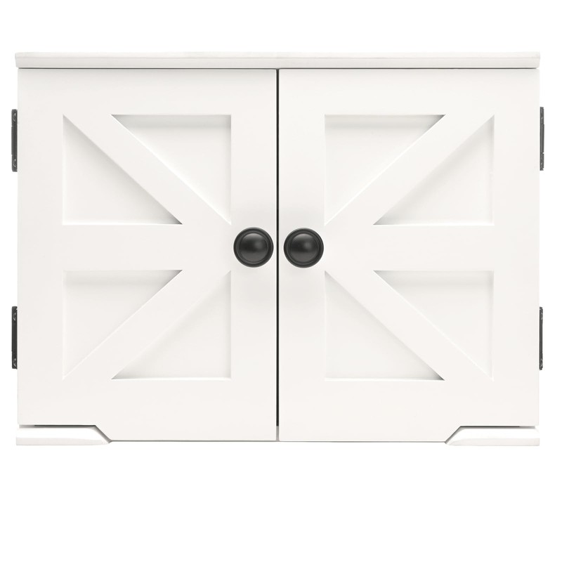 Excello Global Products Barndoor Spice Cabinet, White