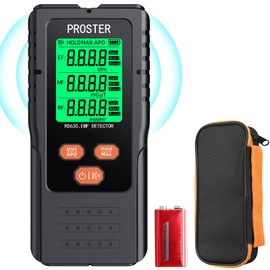 Proster 3in1 EMF Detector, Electric Magnetic Radiation Field Detector for 5G Cell Towers WiFi Smart Meters EMF Reader, or Paranormal Ghost Hunting Equipment