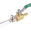 sourcing map Brass Air Ball Valve Shut-Off Switch 8 mm